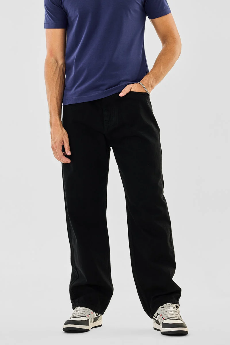 SNITCH Washed Baggy Jeans